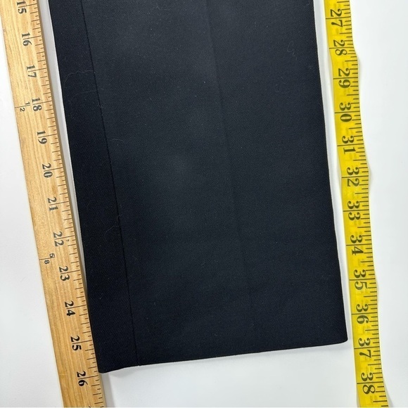 DIANE von FURSTENBERG Trouser Pants Sz 4 Black Straight - Picture 11 of 17